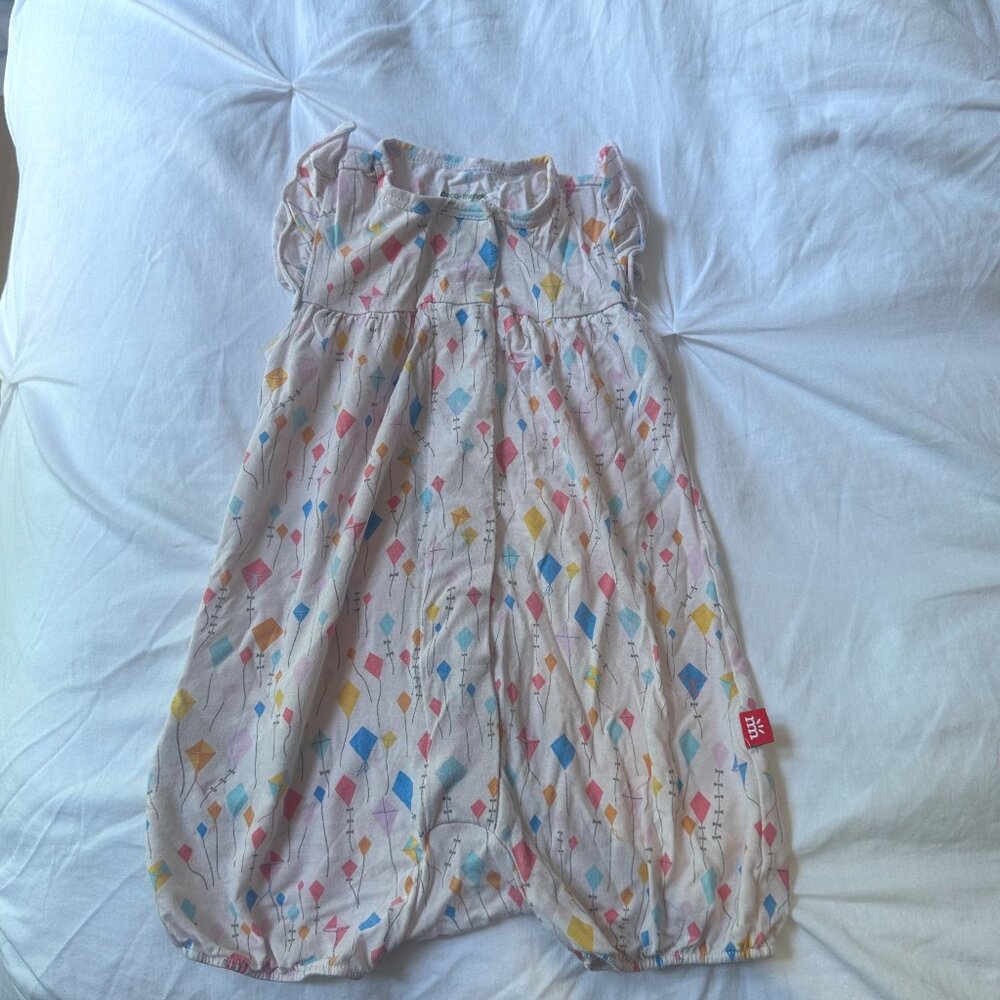 Magnetic Me Kites Ruffle Sleeve Romper 6-9 Months